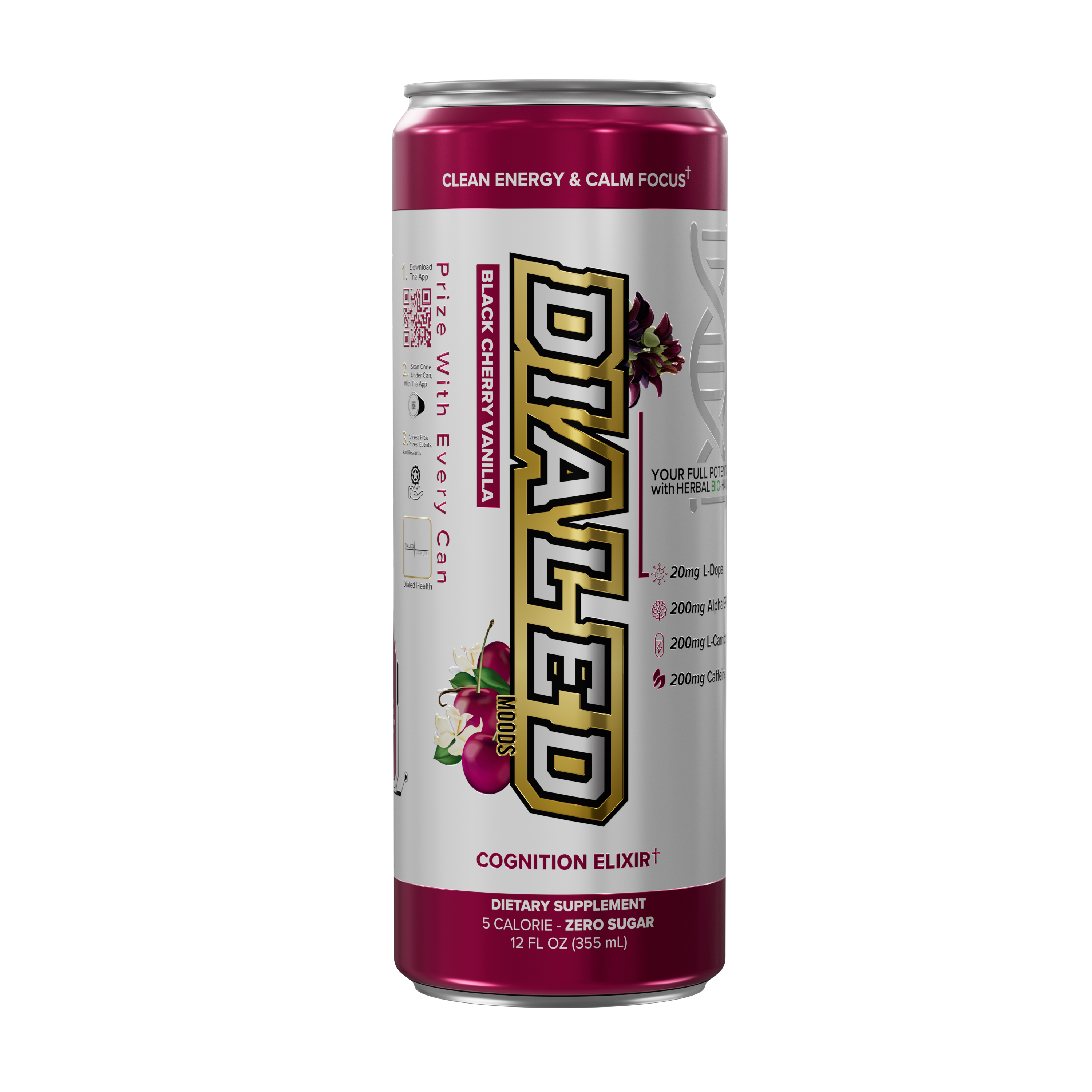 Black Cherry Vanilla Nootropic Focus Drink - Dialed Moods